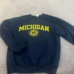 michigan crewneck